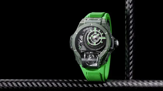 Hublot Unveils Striking New MP-09 Tourbillon Bi-Axis Watches in White, Orange, and Violet 3D Carbon