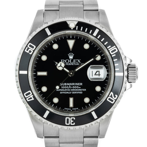 Rolex Submariner Date 16610 Stainless Steel 40mm Automatic 2003
