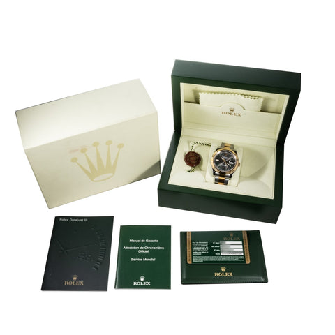 Rolex Datejust 41 Wimbledon Yellow Gold Oyster Slate & Green Dial ｜ Full Set