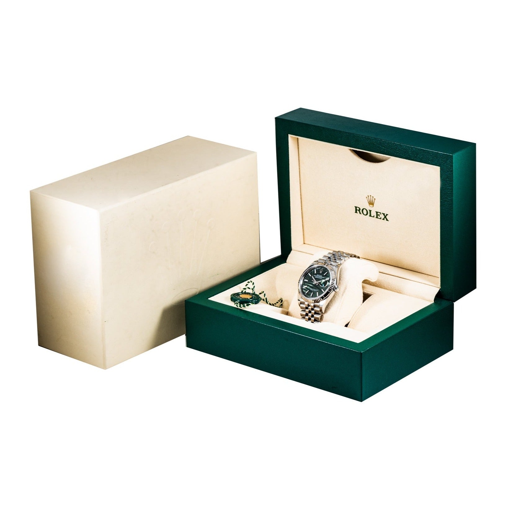 CF: Rolex Datejust 36mm Green Palm Dial Oyster Bracelet 126234 ｜ Full Set ｜ 2022