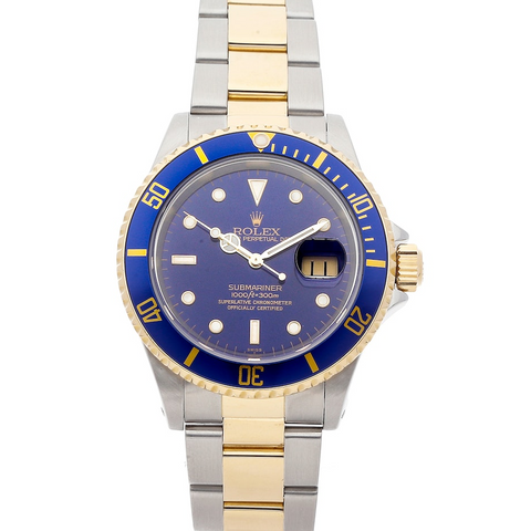 Rolex Submariner Date 16613 Steel & Gold Blue '00