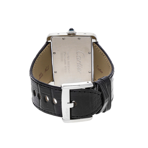 Cartier Tank Divan Stainless Steel Leather Strap W6300755 ｜ 2007