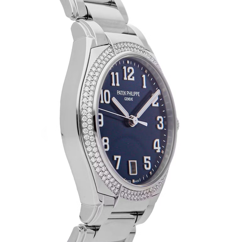 Patek Philippe Twenty 4 Automatic Blue Sunburst Dial Diamond Ladies Watch -Full Set