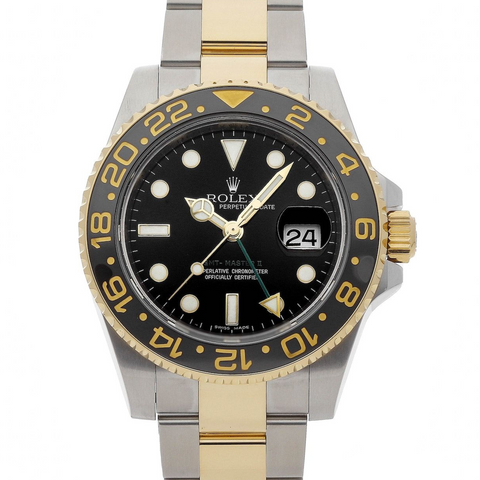 Rolex GMT-Master II 18K Yellow Gold & Stainless Steel ｜116713LN｜Full Set