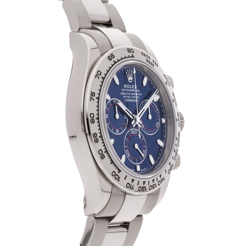 Rolex Daytona Cosmograph Blue 18K White Gold Oyster Watch｜Full Set
