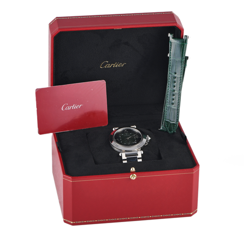 Cartier Pasha Green Arabic Dial Middle East Special Edition -Full Set