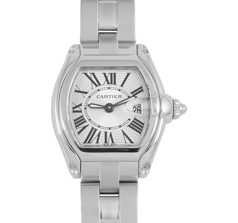 Cartier Roadster W62016V3 Stainless Steel Silver Dial 30mm 2007
