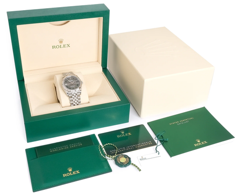 Rolex Datejust 36mm Wimbledon Green Roman Dial  126234 Jubilee ｜ Full Set