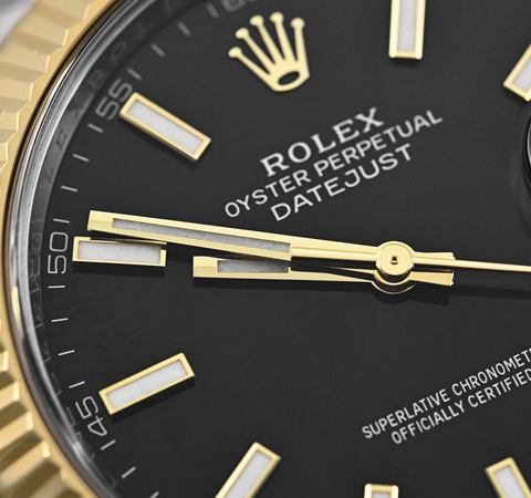 Rolex Datejust 41mm Yellow Gold & Steel Black Dial Jubilee 126333 ｜ Full Set