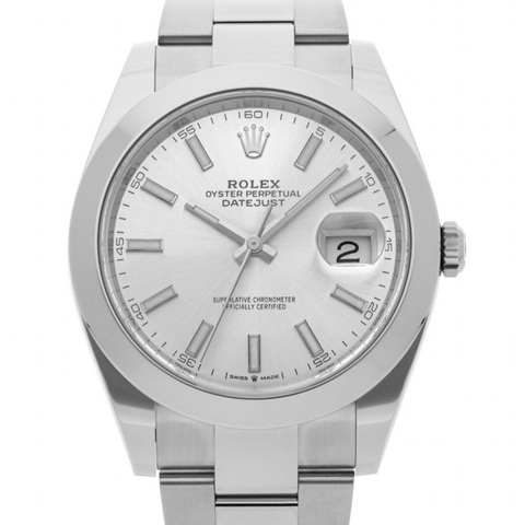 Rolex Datejust 41mm 126300 White Index Dial Stainless Steel ｜ Full Set ｜ 2021