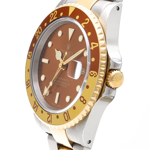 Rolex GMT-Master II 'Eye Of Tiger' Root Beer Brown Two-Tone 18K Gold 16713 ｜ 1991