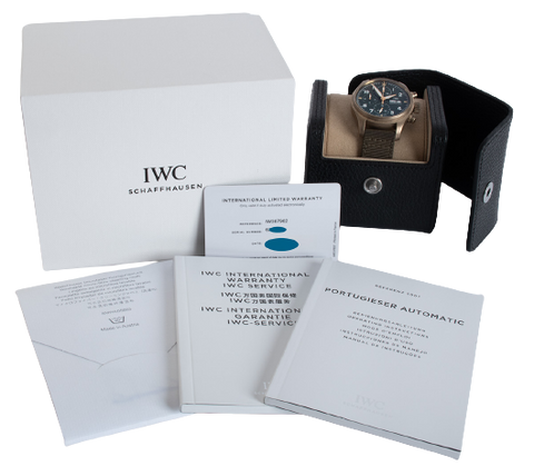 IWC Pilot Spitfire Chronograph IW387902 Bronze Case Automatic ｜ Full Set