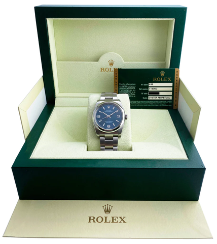 Rolex Oyster Perpetual 36mm Blue Dial Stainless Steel  114200 ｜ Full Set
