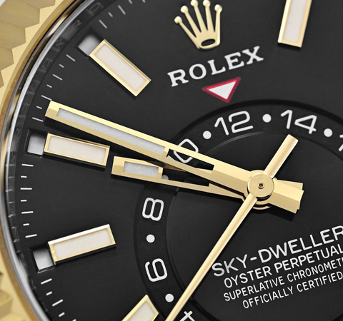Rolex Sky-Dweller 326933 Two-Tone Gold & Steel Jubilee Black Dial ｜ Full Set