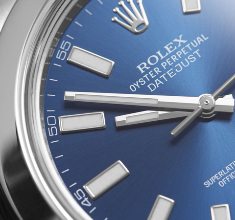 Rolex Datejust II 41mm Stainless Steel Blue Dial Smooth Bezel ｜ Full Set