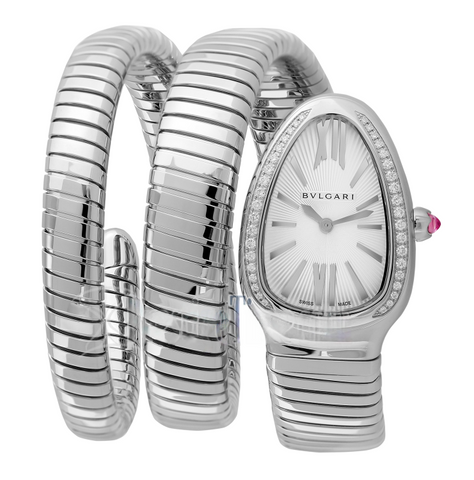 Bulgari Serpenti Tubogas Ladies Diamond Watch 101816 SP35C6SDS.1T ｜ Full Set