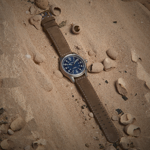Hamilton Khaki Field Titanium H70545540 Automatic Blue Dial Titanium Men's Watch