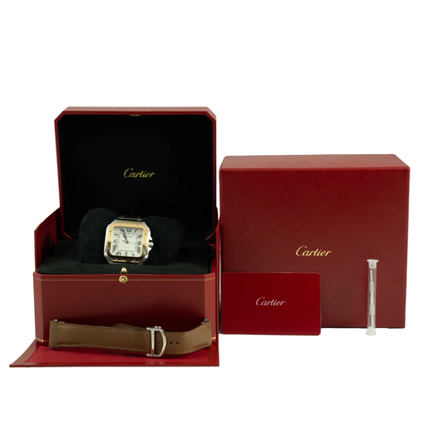 Cartier Santos De Cartier W2SA0009 Gold & Steel Automatic ｜ 2021 ｜ Full Set