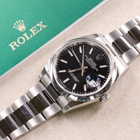 Rolex Datejust 36mm Stainless Steel Oyster Black Dial Automatic 126200 ｜ Full Set ｜ 2020