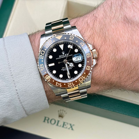 Pre-Owned Rolex GMT-Master II 126711CHNR 'RootBeer' 18K Rose Gold Oyster ｜ Full Set