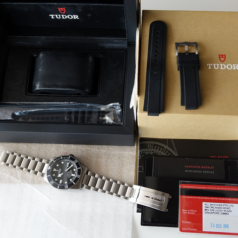 Tudor Pelagos 25600TN 42MM Black Dial Titanium Bracelet ｜ Full Set  ｜ 2021