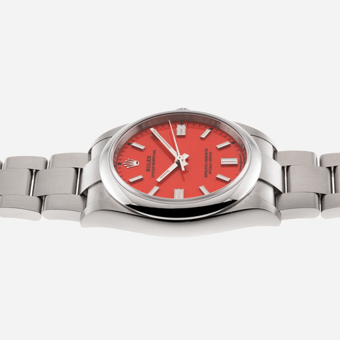 Rolex Oyster Perpetual 36mm Stainless Steel Red Dial 126000 ｜ Full Set ｜ 2021