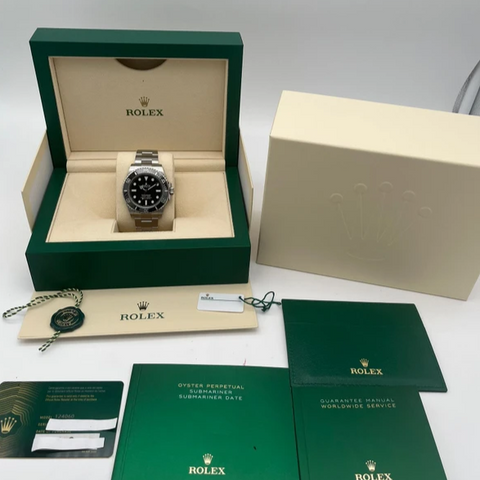 Rolex Submariner No Date 41mm Stainless Steel Black DIal 124060 ｜ Full Set ｜ 2021