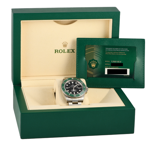 Rolex Submariner Date “Starbucks” 41mm 126610LV Oyster Black Dial ｜ Full Set