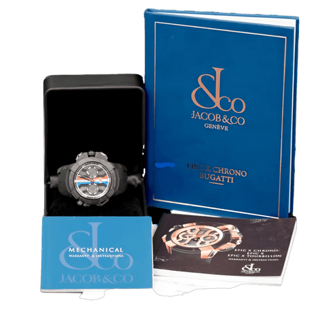 Jacob & Co. Epic X Bugatti Chrono 110 Years Limited Edition  -Full Set